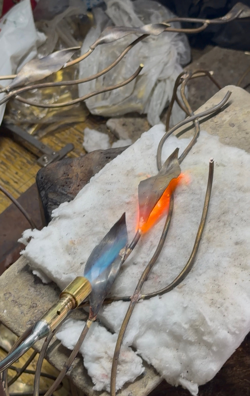 Soldered under the torch