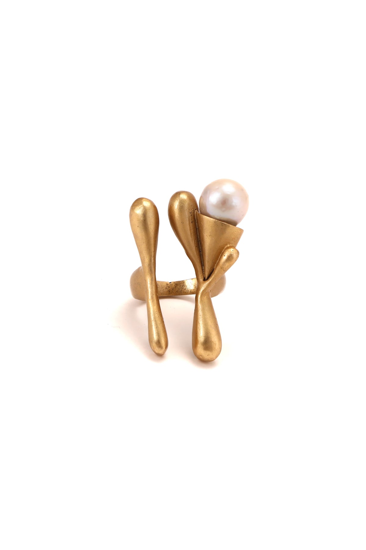 Dew Ring – Matte Gold