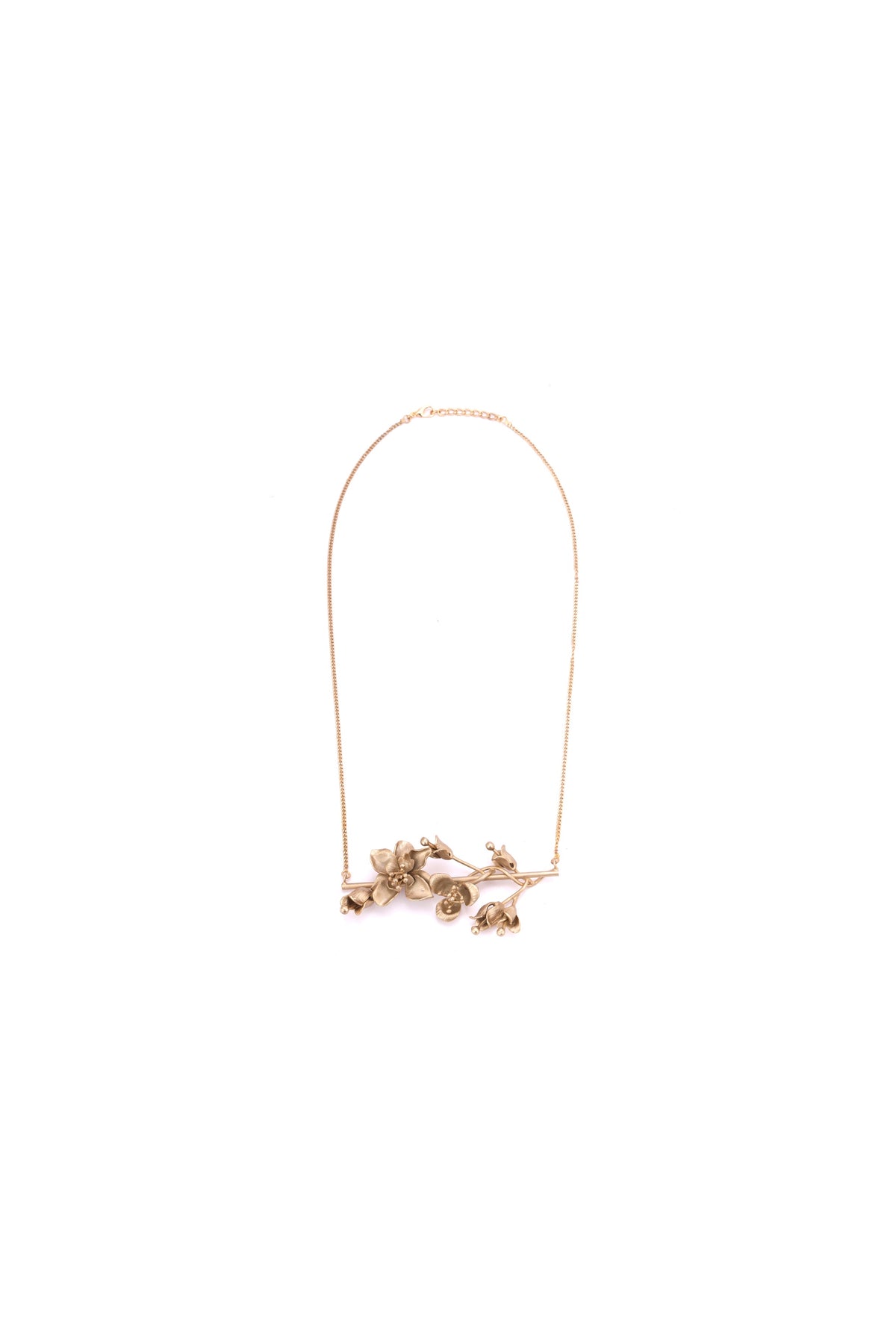 Floral Long Chain Necklace