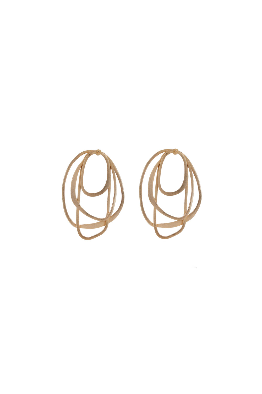 Kosha Earrings – Matte Gold