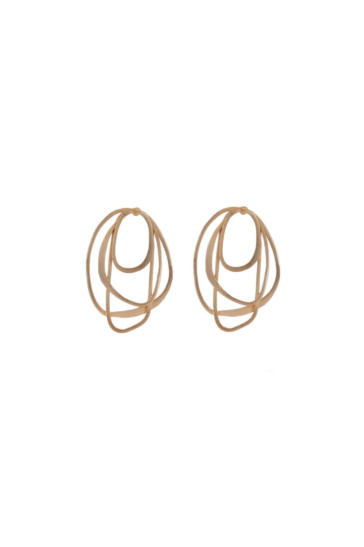 Kosha Earrings – Matte Gold