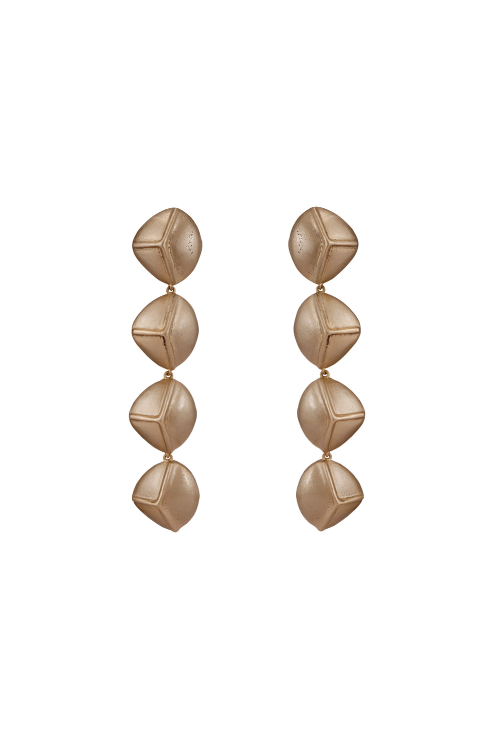 Laye Earrings – Matte Gold