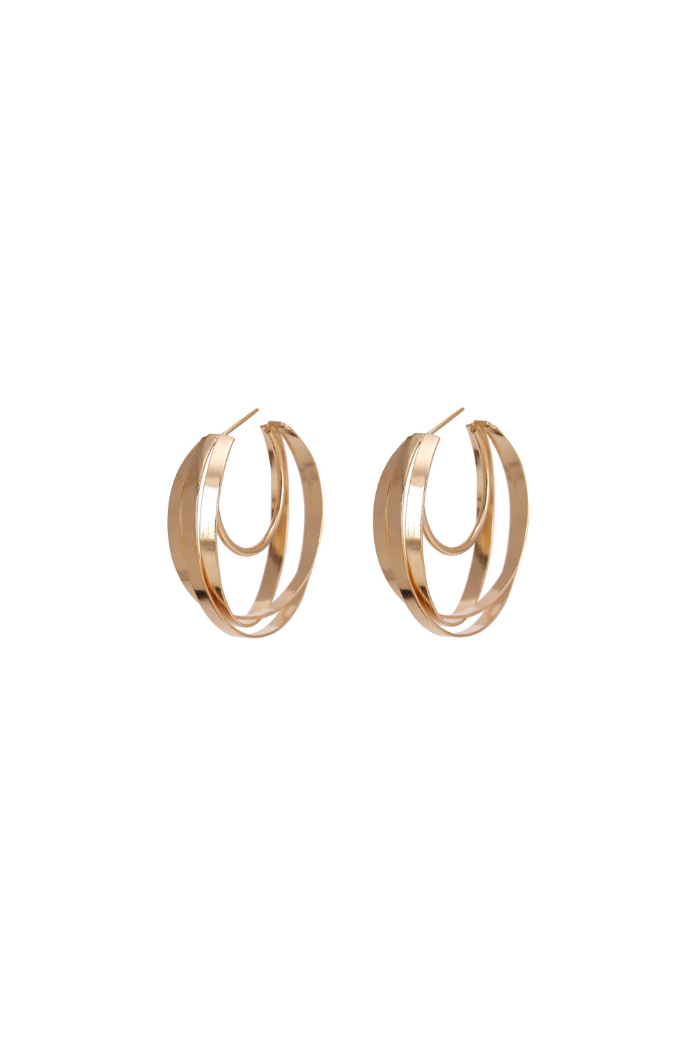 Sentri Earrings – Matte Gold