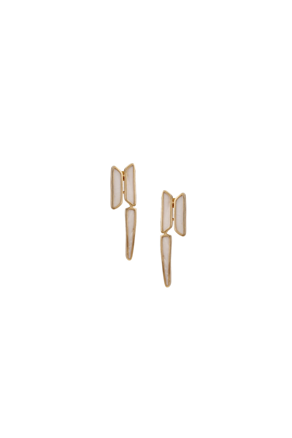Tristi Earrings – Matte Gold