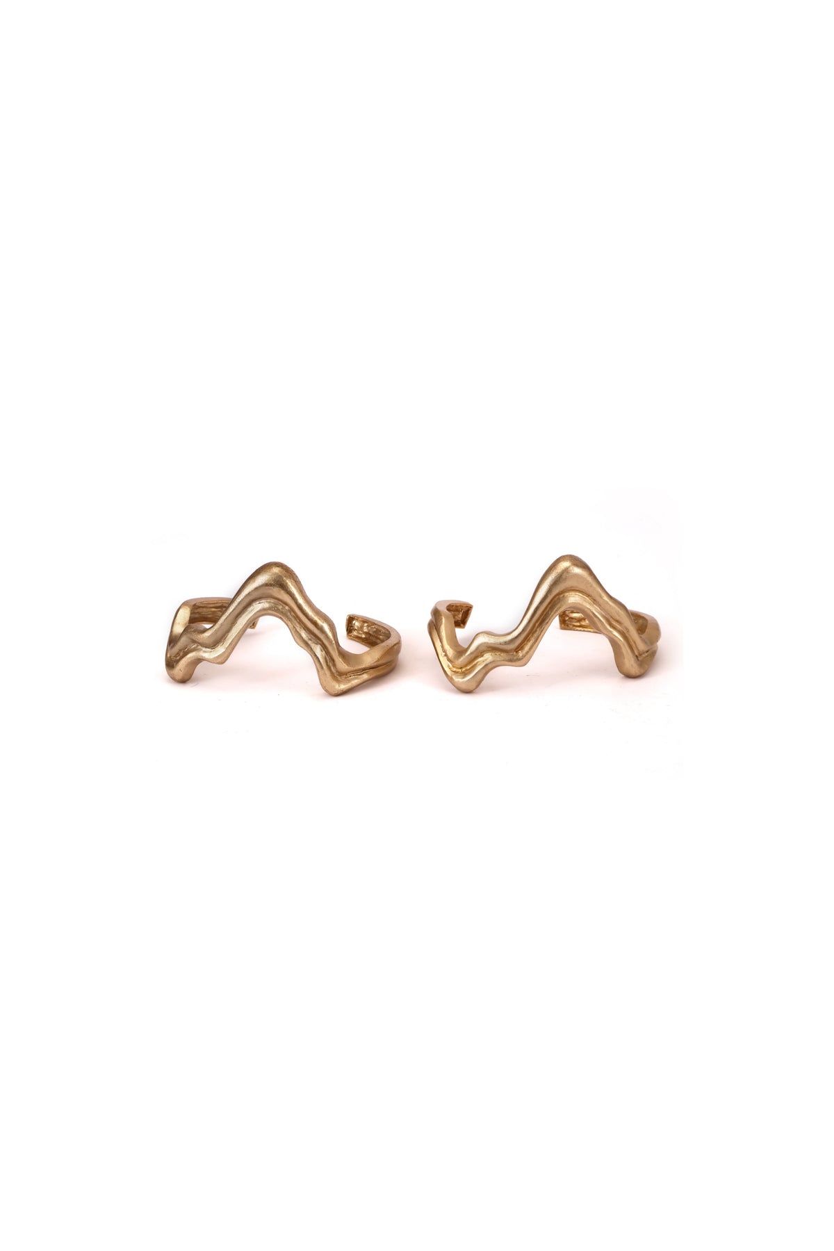 Wavy Bracelet – Design A – Matte Gold